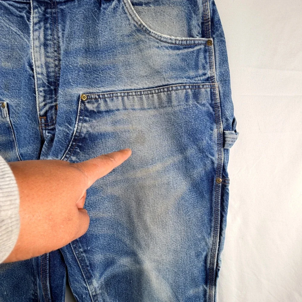 Key Industries Mens Double Front Work Denim Logger Utility Jeans 42x30